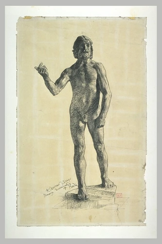 Auguste Rodin - Etude pour le saint Jean-Baptiste, vu de face