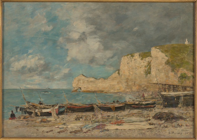 Eugene Boudin、【La Rade de Villefranche】 La Rade de Villefranche - Eugène Boudin | Musée d'Orsay