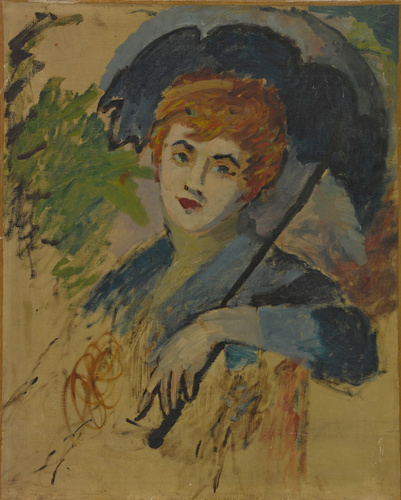 Anonyme - La Rousse à l'ombrelle