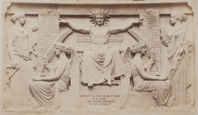 Anonyme - Tombeau de Napoléon aux Invalides. Bas-relief. Napoléon et les grands ...