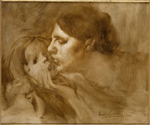 Eugène Carrière - Baiser maternel