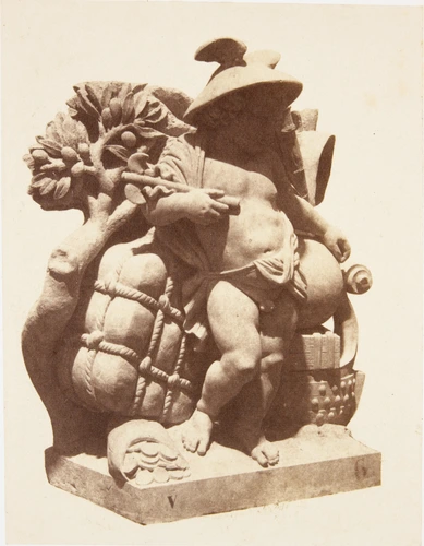 Edouard Baldus - "Le Commerce", sculpture de François Truphème, décor du palais ...