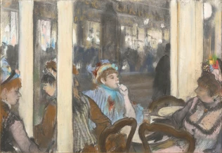 Femmes à la terrasse d'un café le soir - Edgar Degas