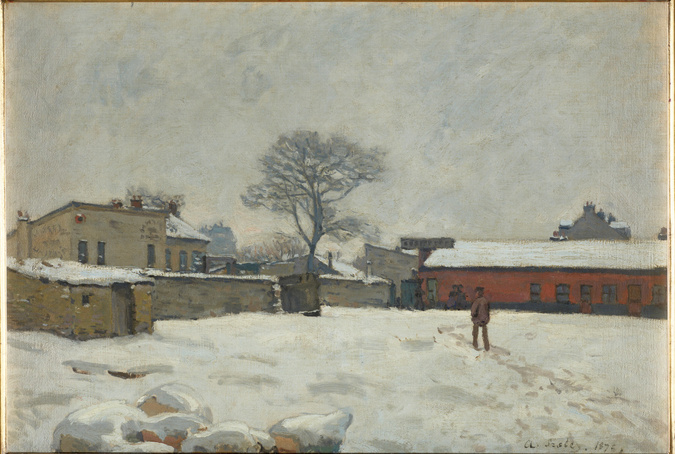 Allée de peupliers aux environs de Moret-sur-Loing - Alfred