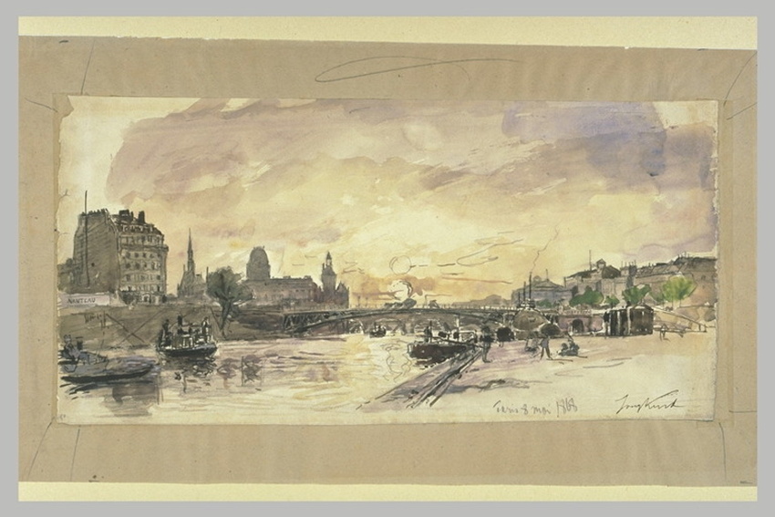 Johan Barthold Jongkind - Vue de Paris, des quais