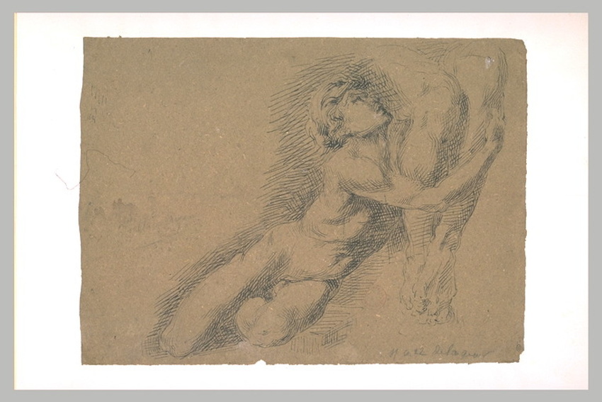 Jean-Baptiste Carpeaux - Etude pour l'un des fils d'Ugolin