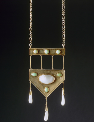 Gustave Serrurier-Bovy - Pendentif avec chaîne