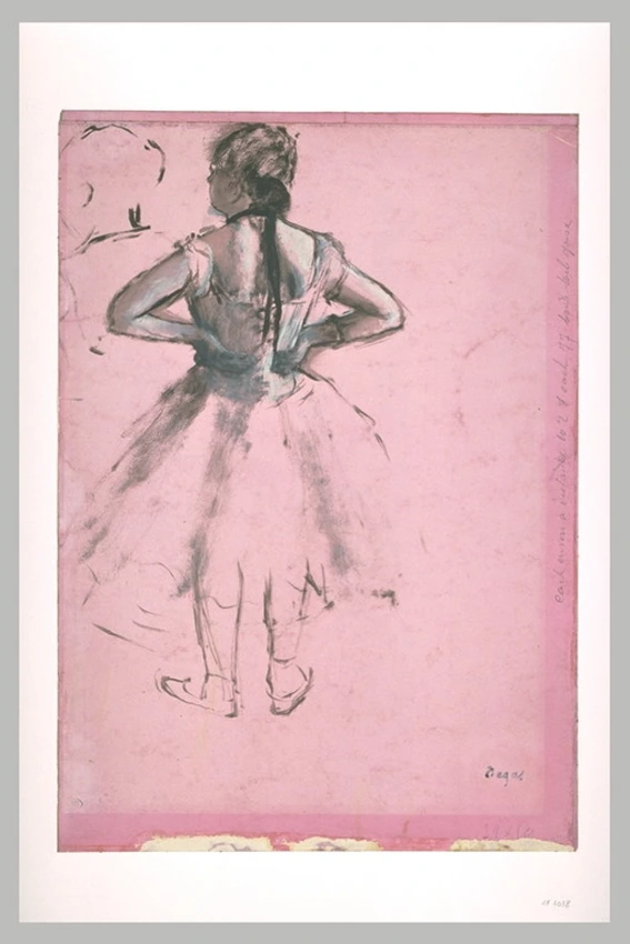 Edgar Degas - Danseuse, vue de dos, les mains sur les hanches