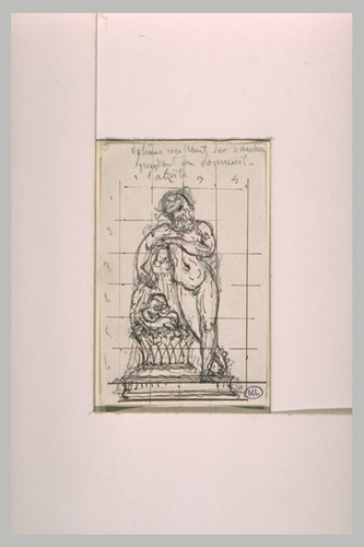 Eugène Guillaume - Silène veillant sur le jeune Bacchus