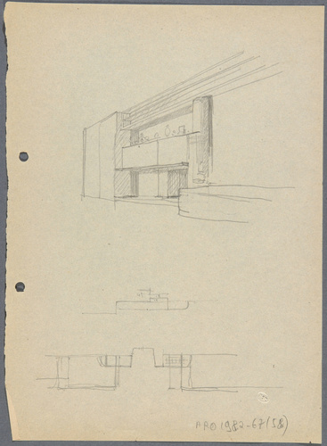 Marcel Guilleminault - Etude de mobiliers pour l'appartement de Mr Level, rue Pr...