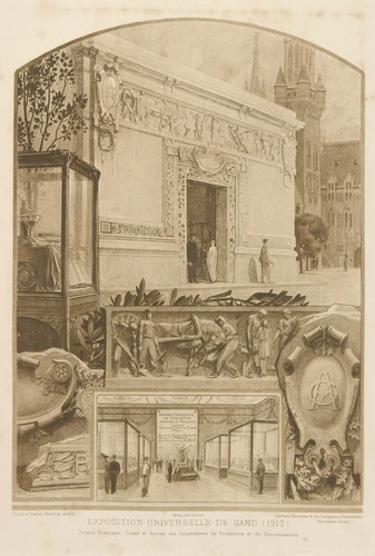 Raoul Brandon - Exposition universelle de Gand (1913), section française : stand...