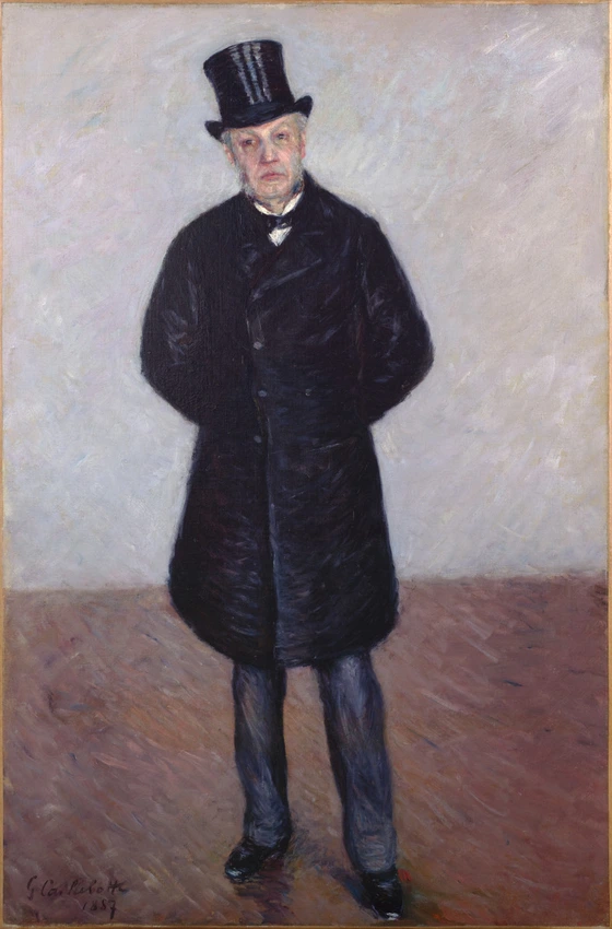 Gustave Caillebotte - Portrait de Jean Daurelle en pied