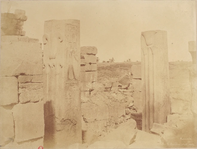 Théodule Devéria - Karnak, piliers de Thoutmès III