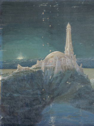 François Garas - Temple à la Pensée, dédié à Beethoven, visions du temple, clair...