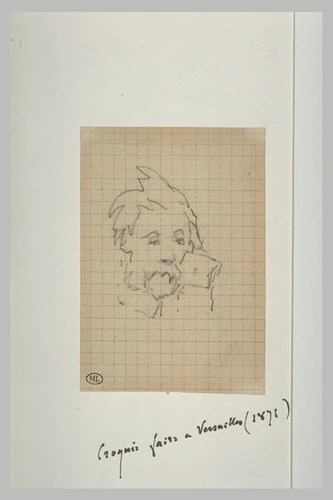 Edouard Manet - Tête d'homme moustachu