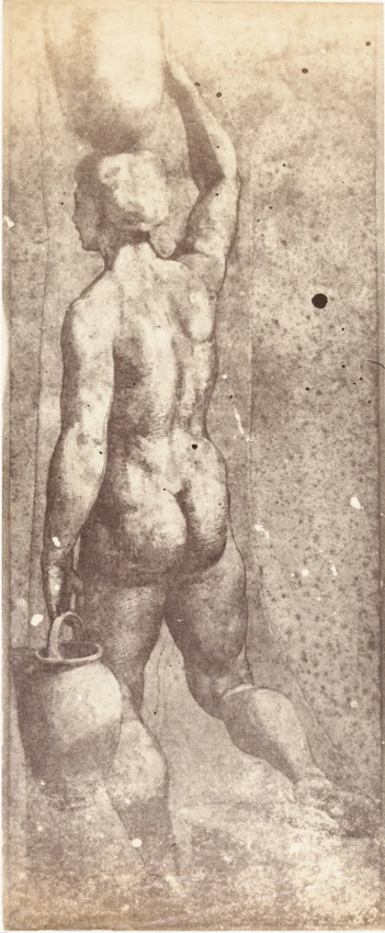 Anonyme - Dessin représentant une femme portant des pots (école italienne)