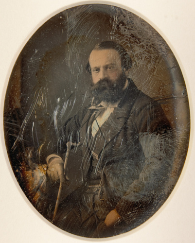 Anonyme - Portrait d'un homme (en regard du portrait de son épouse ?)