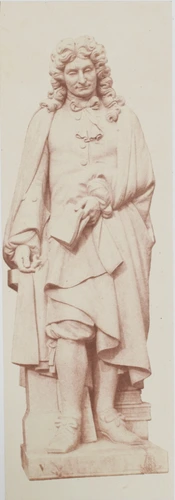 Edouard Baldus - "La Fontaine", statue de Jean Louis Nicolas Jaley, décor du pal...