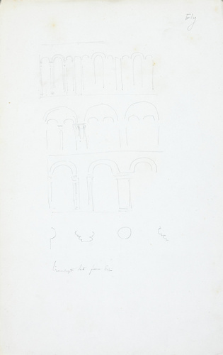 Victor Ruprich-Robert - Elévation du transept sud face est de la cathédrale d'El...