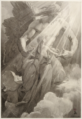 Jean-Paul Laurens - Marguerite enterrée par l'ange