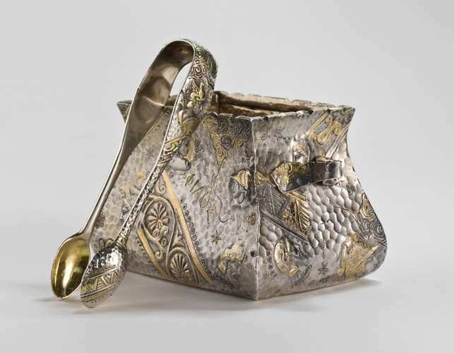Elkington et Cie - Sucrier, service à thé "Archaic"