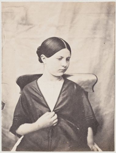 Auguste Vacquerie - Caroline Le Flô assise sur une chaise
