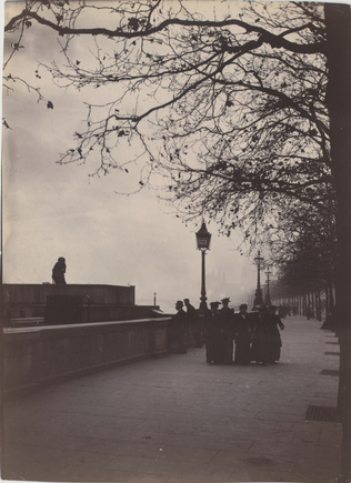 Gabriel Loppé - A Londres, au bord de la Tamise