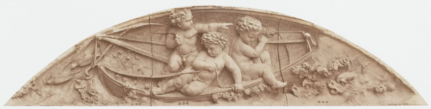 Edouard Baldus - "La Marine", sculpture d'Auguste Jean Baptiste Lechesne, décor ...
