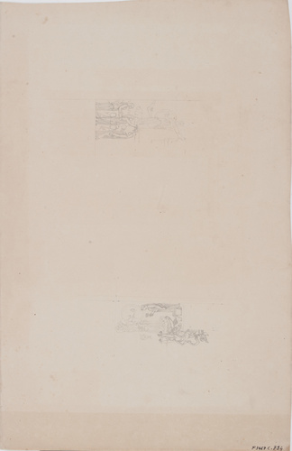 Louis Boitte - Etude de moulure (recto) ; Scène à l'antique (verso)
