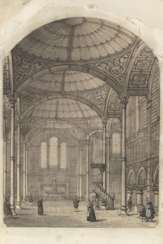 Louis Charles Boileau - Intérieur d'église, vue perspective