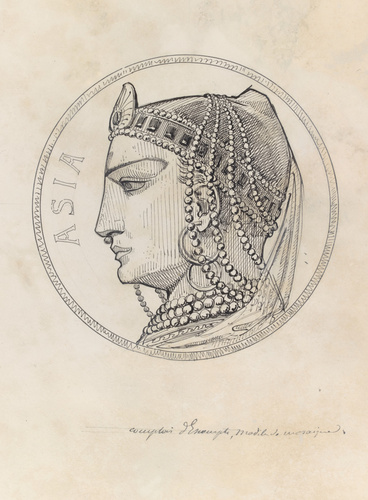 Charles Lameire - Comptoir d'Escompte, frise supérieure de la façade, Asia