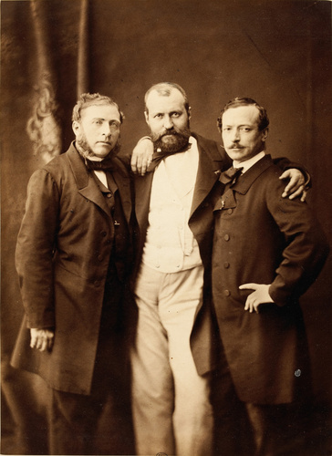 Anonyme - L'architecte Jean-Baptiste Pigny, le compositeur Charles Gounod et le ...