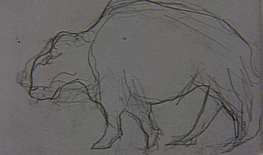 François Pompon - Animal, de profil vers la gauche
