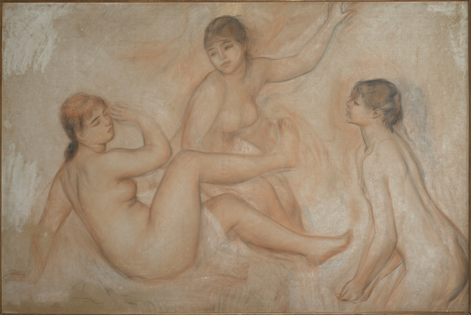Auguste Renoir - Trois baigneuses au bord de l'eau