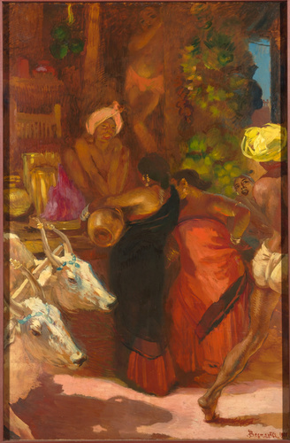 Albert Besnard - Marchand de fruits à Madura
