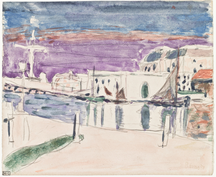 Pierre Bonnard - Vue du port de Saint-Tropez