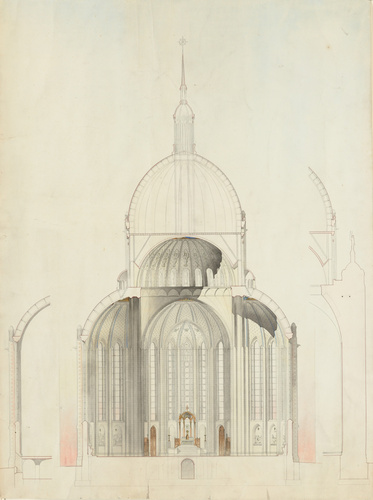 Alphonse Gosset - Sainte-Clotilde de Reims, coupe transversale