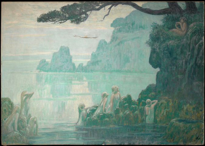 Francis Auburtin - Les Nymphes, la forêt et la mer