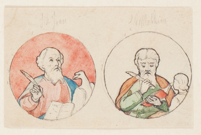 Théophile Soyer - Projet de décor pour un ostensoir