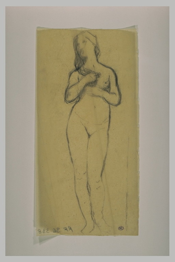 Paul Dubois - Etude pour Eve, de face