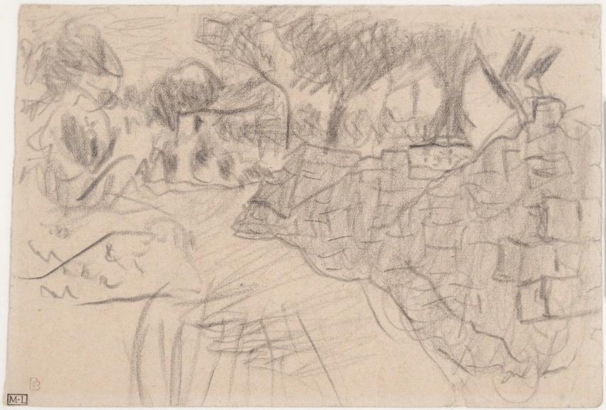 Pierre Bonnard - Le mur dans le jardin