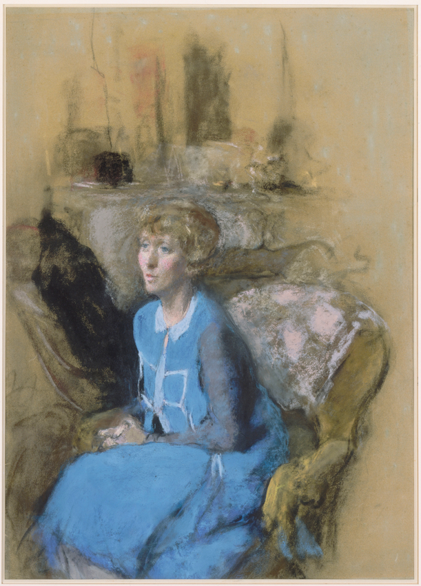 La Dame en bleu - Edouard Vuillard