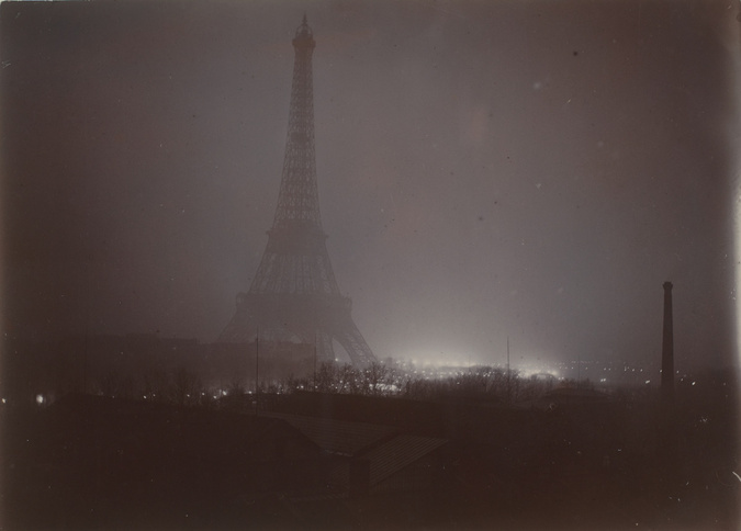 Gabriel Loppé - La Tour Eiffel dans le brouillard