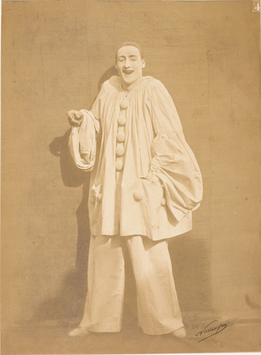 Adrien Tournachon - Le mime Charles Deburau riant, de face