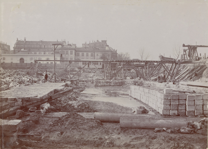 Anonyme - Chantier d'Orsay, vue du chantier prise de la Légion d'Honneur