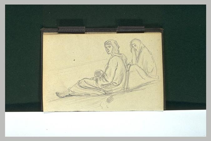 Léon Belly - Deux femmes assises à terre