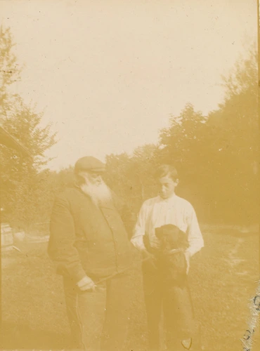 Anonyme - Auguste Delaherche et son fils Pierre