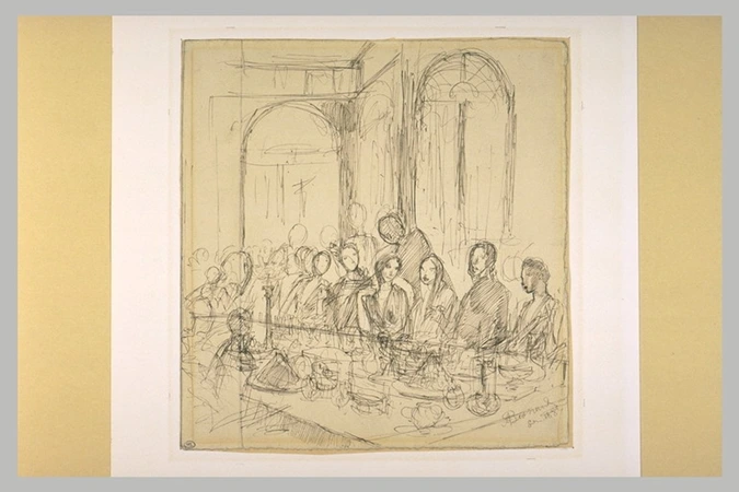 Scène de banquet Albert Besnard Musée d'Orsay