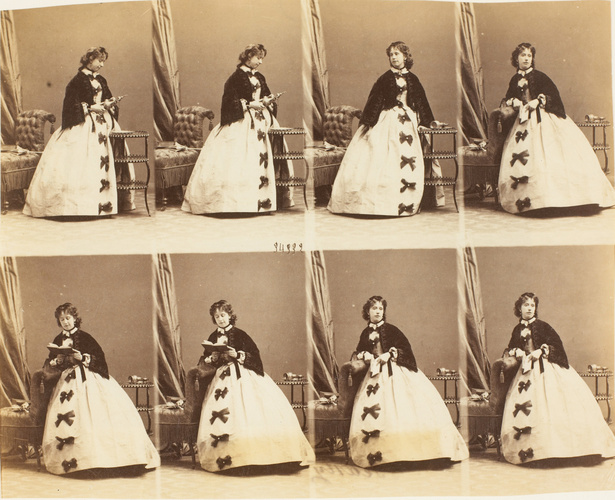 André Adolphe Eugène Disdéri - Mme. Dashwood en huit poses en pied