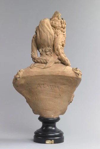 Albert-Ernest Carrier-Belleuse - Buste de femme portant un diadème
